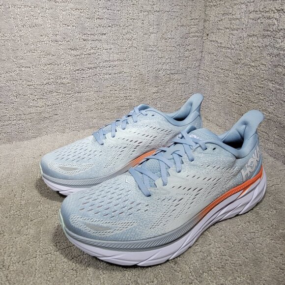 Hoka One One Clifton 8 Women's Size US 10.5B Blue Fog Athletic Running Sneakers. - Picture 8 of 14